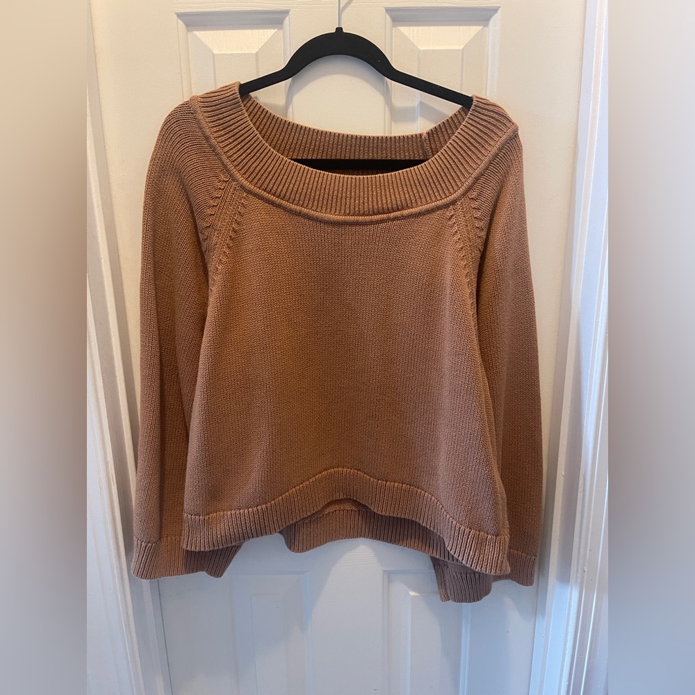 J. Crew Tan Crew Neck Sweater Cotton